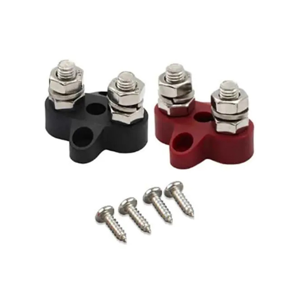 Victron Energy Dual Terminal Stud M8-linked set (1 red/1 black)