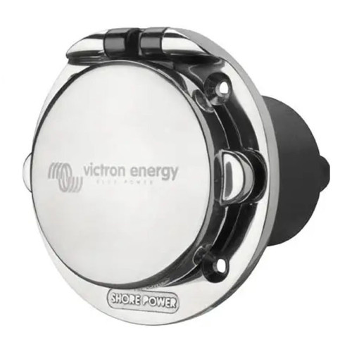 Victron Energy Power Inlet 16A Stainless Steel with Cover