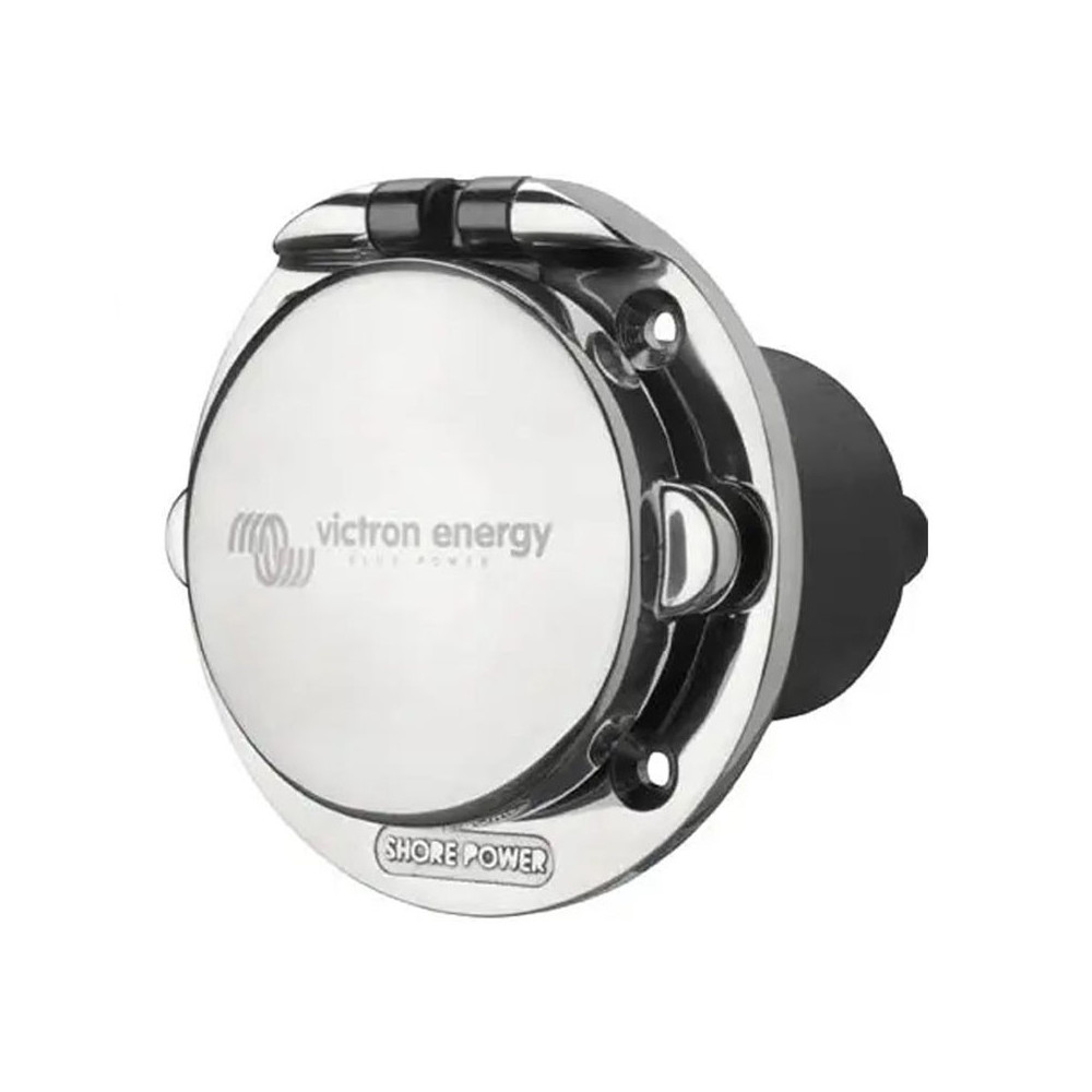 Victron Energy Power Inlet 16A Stainless Steel with Cover