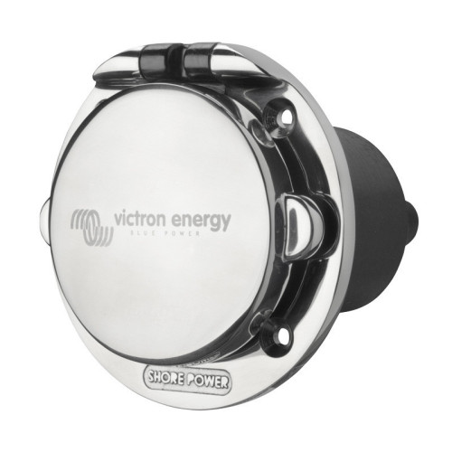 Victron Energy Power Inlet 32A Stainless Steel with Cover