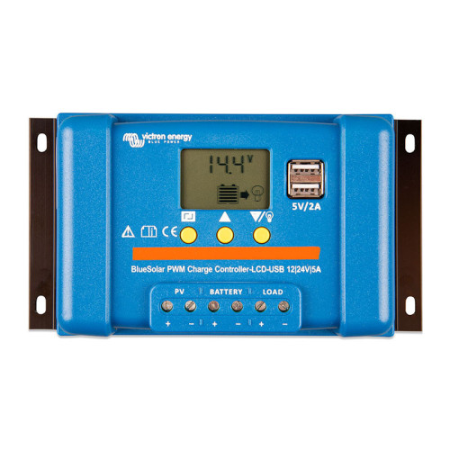Victron Energy BlueSolar PWM-LCD&USB 12/24V-5A – Kompaktowy regulator