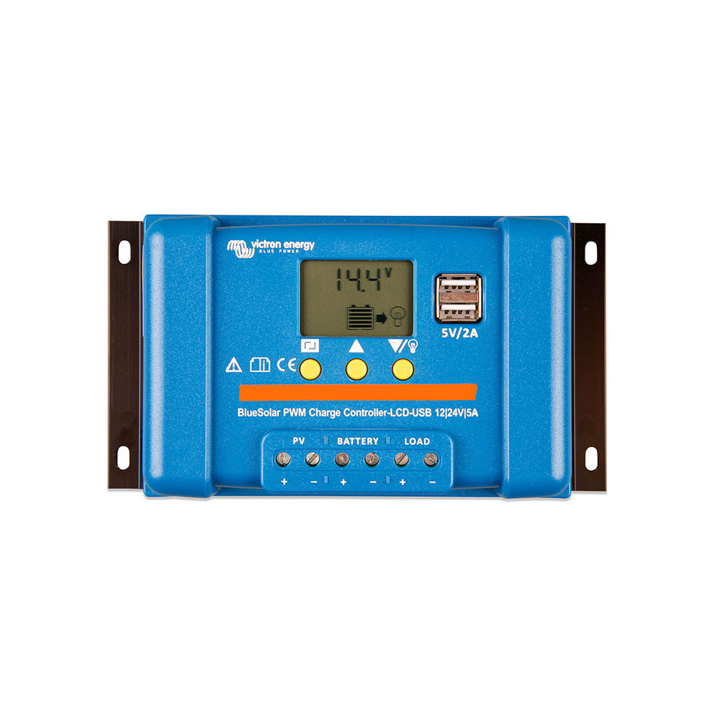 Victron Energy BlueSolar PWM-LCD&USB 12/24V-5A – Kompaktowy regulator