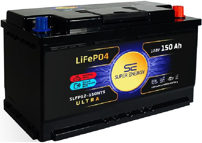 Akumulator Super-Energy LiFePO4 150Ah 12V Bluetooth + Mata Grzewcza
