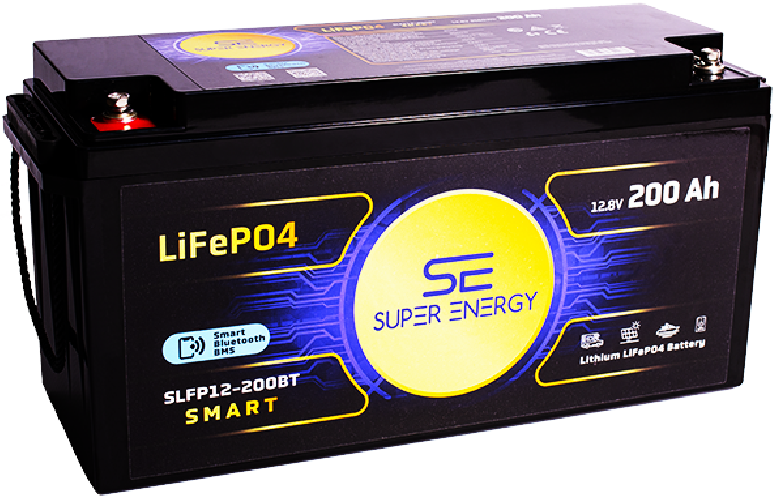 Akumulator Super-Energy LiFePO4 200Ah 12V Bluetooth + Blokada