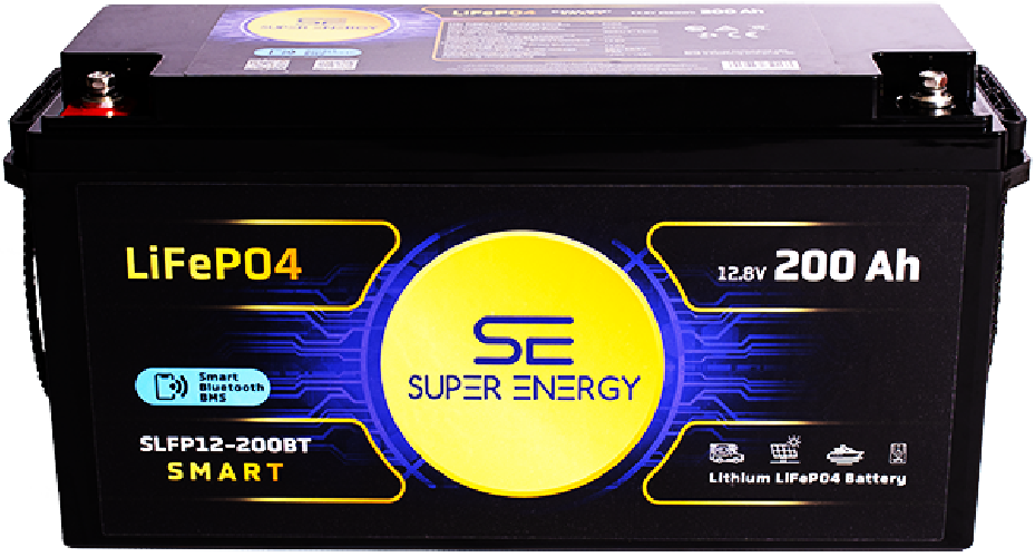 Akumulator Super-Energy LiFePO4 200Ah 12V Bluetooth + Blokada
