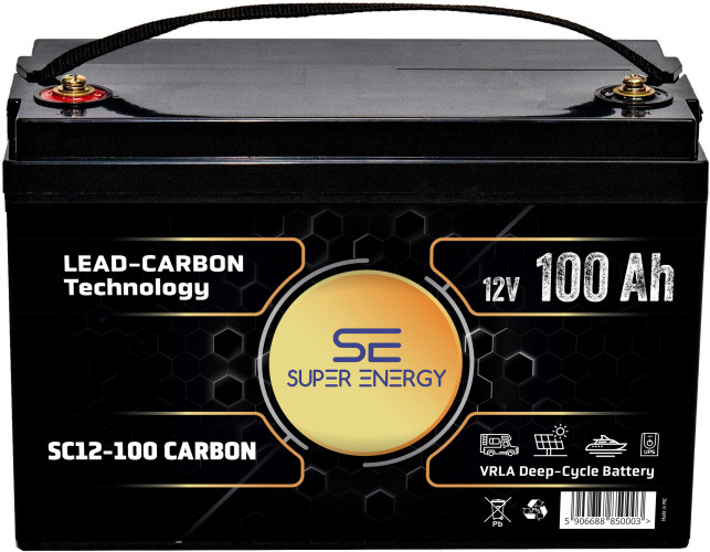 Akumulator SC12-100 12V 100Ah CARBON | Fotowoltaika, UPS, Kampery