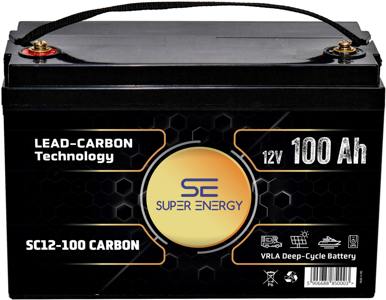 Akumulator SC12-100 12V 100Ah CARBON | Fotowoltaika, UPS, Kampery