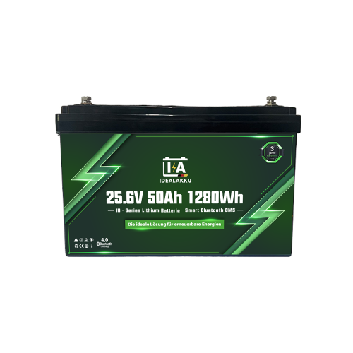 AKUMULATOR LITOWY IDEALAKKU LiFePO4 25,6V 50Ah + BLUETOOTH
