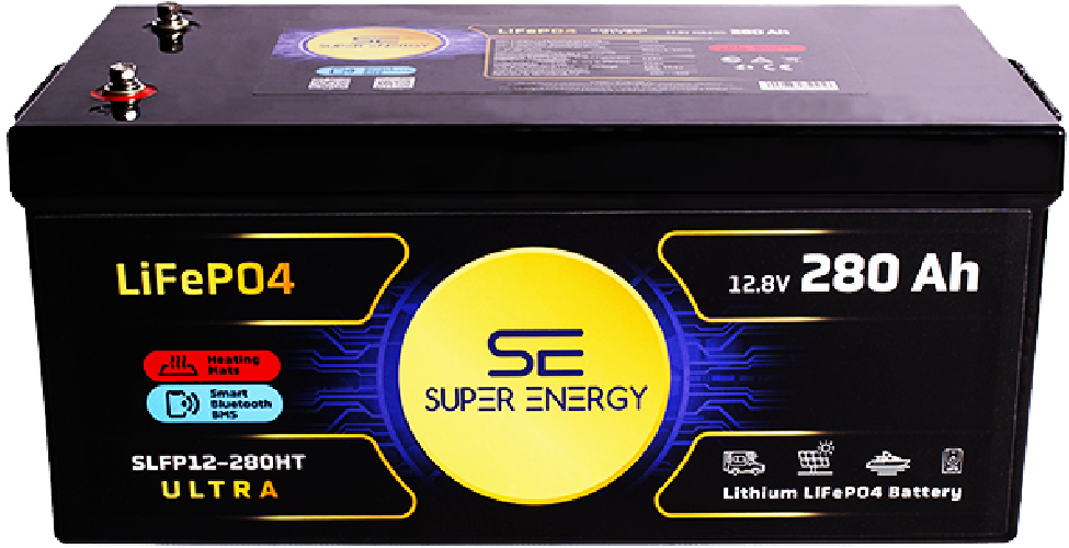 Akumulator Super-Energy LiFePO4 280Ah 12V Bluetooth + Mata Grzewcza