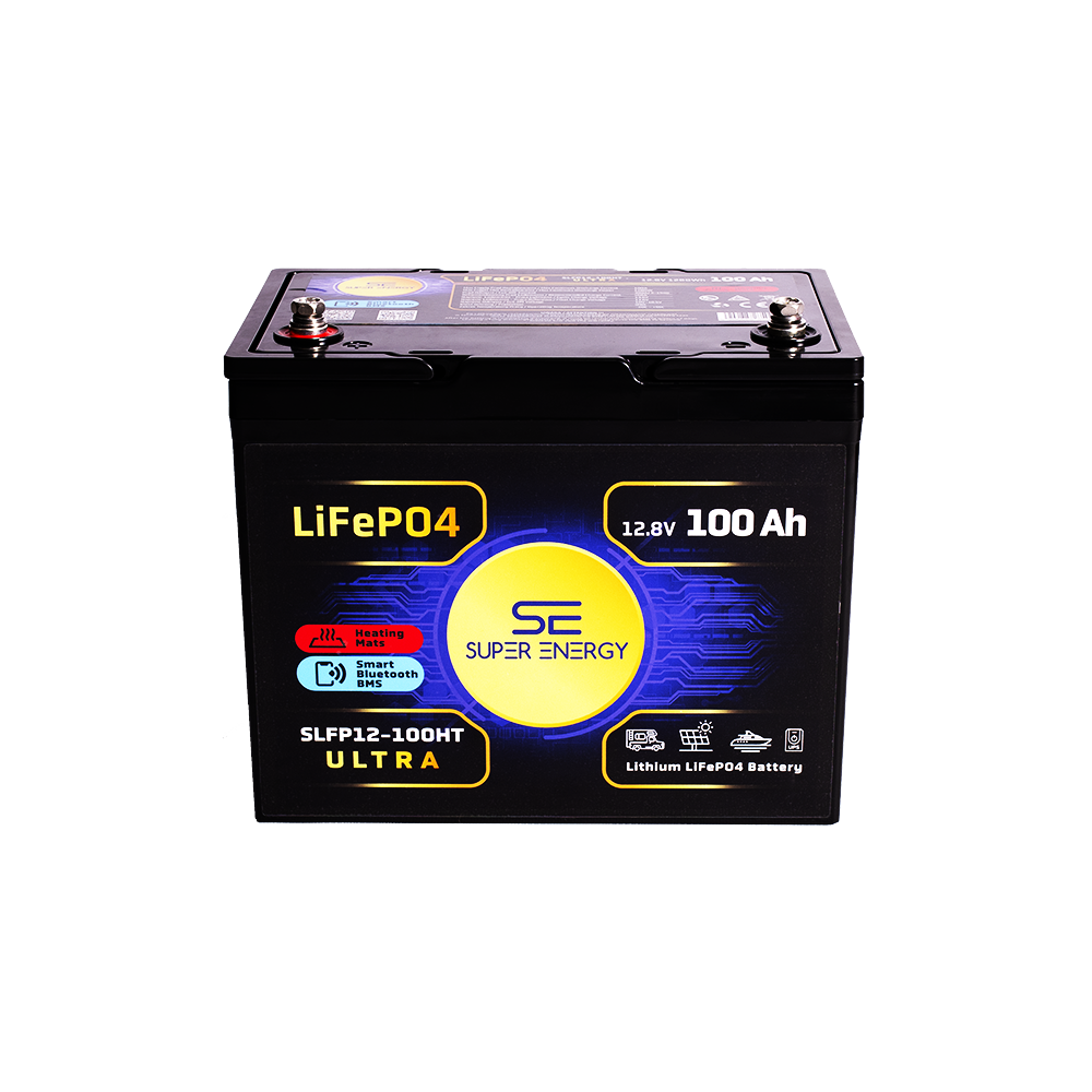 Akumulator Super-Energy LiFePO4 100Ah 12V Bluetooth + Mata Grzewcza